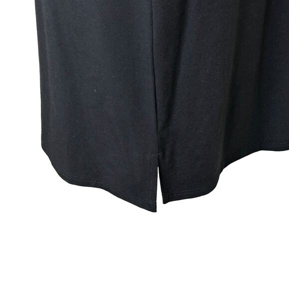 Theory Black Square Neck Ranmire Knit Knee Length Sleeveless Dress NWT - Picture 5 of 8